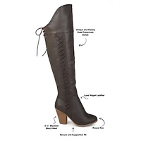 Journee Collection Womens Spritz Wide Calf Dress Boots