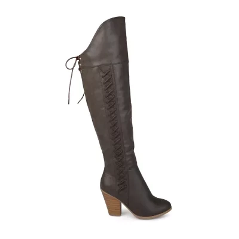 Journee Collection Womens Spritz Wide Calf Dress Boots