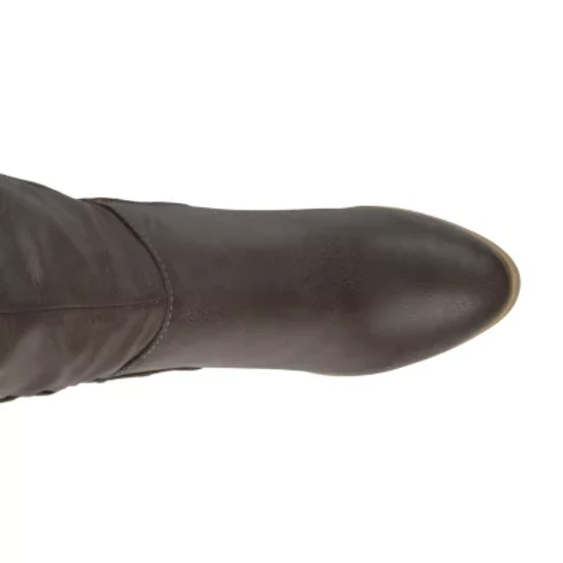 Journee Collection Womens Spritz Wide Calf Dress Boots