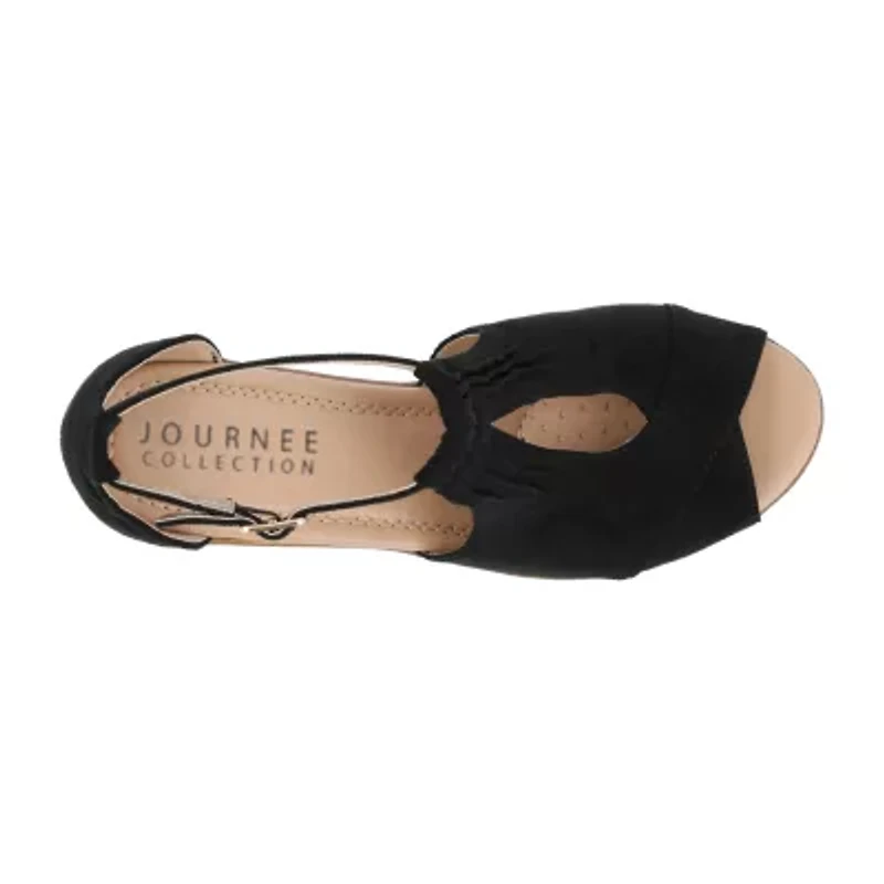 Journee Collection Womens Kedzie Wedge Sandals
