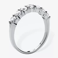 Diamonart Womens 2MM 3/4 CT. T.W. Cubic Zirconia 10K White Gold Band