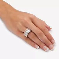 Womens 12MM Cubic Zirconia 14K Gold Over Silver Band