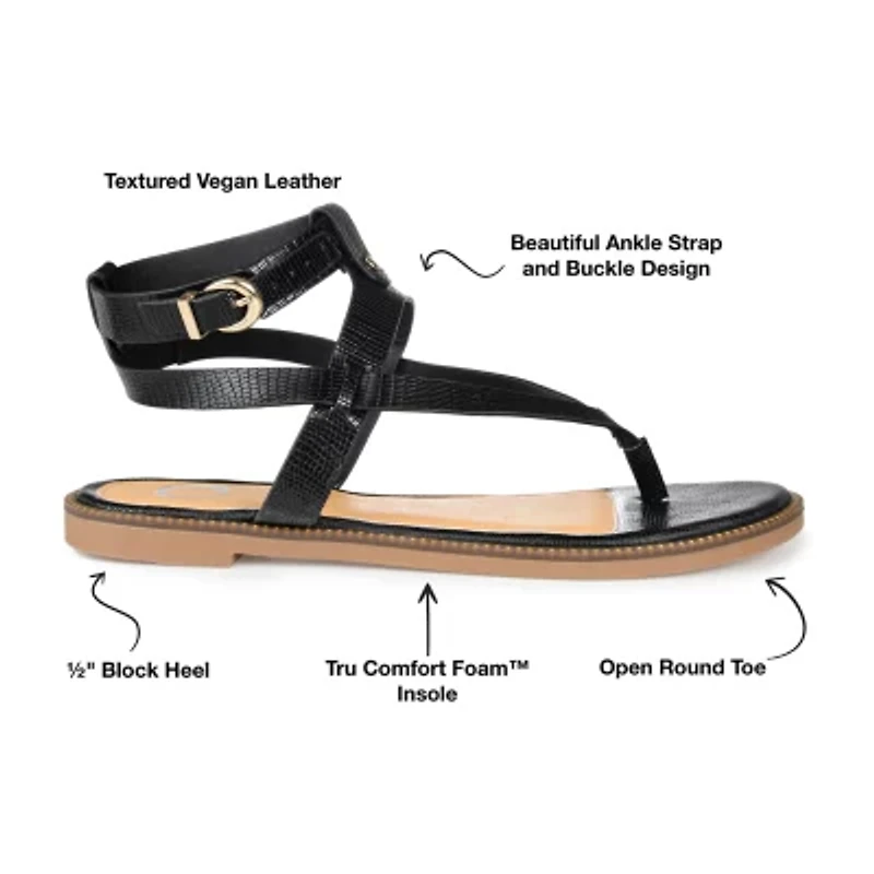 Journee Collection Womens Tangie Flat Sandals