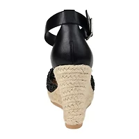 Journee Collection Sierra Womens Round Wedge Heel Pumps