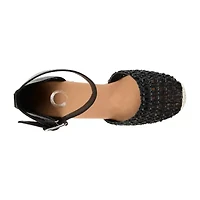 Journee Collection Sierra Womens Round Wedge Heel Pumps