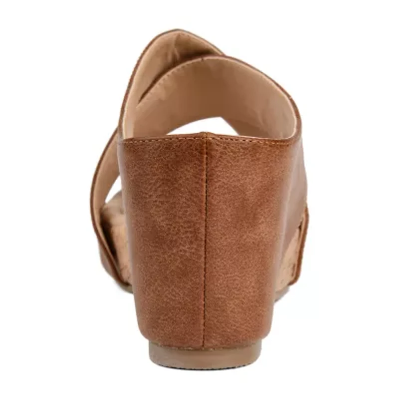 Journee Collection Womens Rayna Wedge Sandals