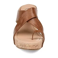 Journee Collection Womens Rayna Wedge Sandals
