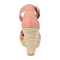 Journee Collection Sierra Womens Round Wedge Heel Pumps