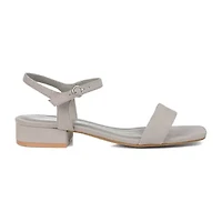 Journee Collection Beyla Womens Round Open Toe Block Heel Pumps