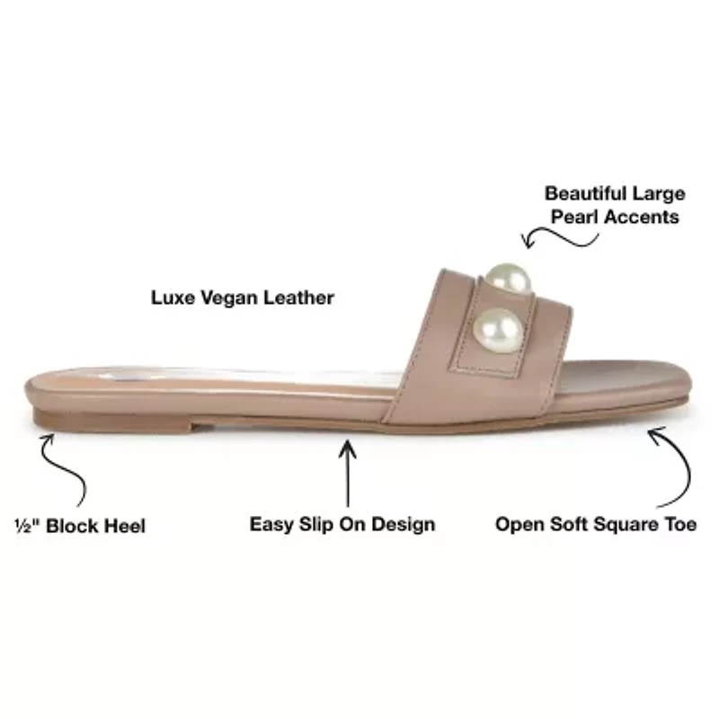 Journee Collection Womens Leonie Slide Sandals
