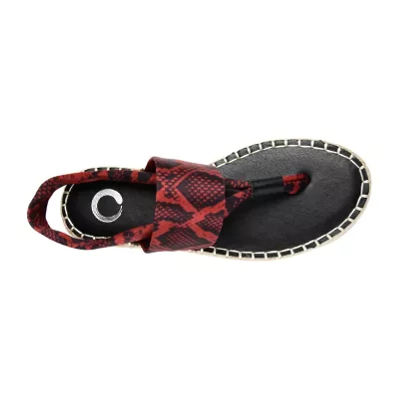 Journee Collection Womens Flin Flat Sandals