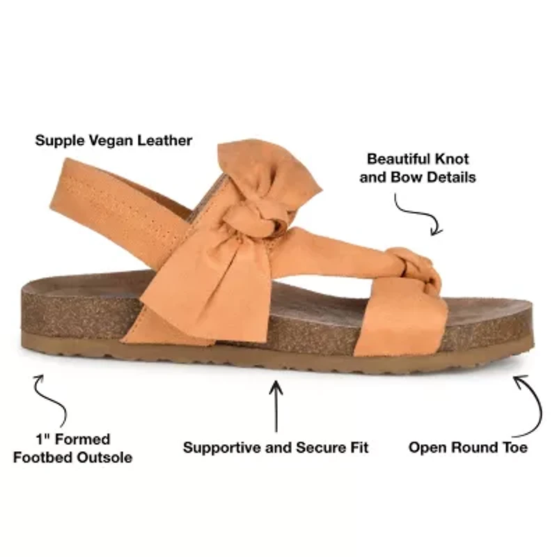 Journee Collection Xanndra Womens Footbed Sandals