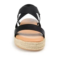 Journee Collection Womens Caroline Wedge Sandals