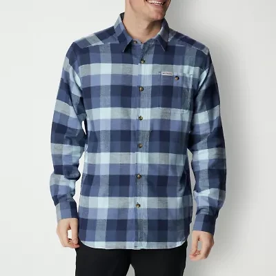 Columbia Cornell Woods™ Mens Long Sleeve Regular Fit Stretch Fabric Button-Down Shirt