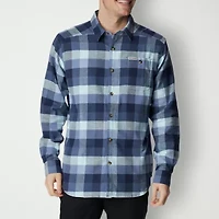 Columbia Cornell Woods™ Mens Long Sleeve Regular Fit Stretch Fabric Button-Down Shirt