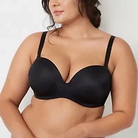 Ambrielle Everyday Lightly Lined Womens Medium Support Underwire Strapless Bra 306305
