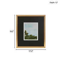 Madison Park Across The Plains 1 Framed Glass Wall Canvas Art