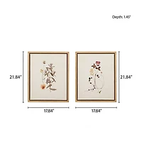 Madison Park French Herbarium 2-pc. Framed Wall Art Sets