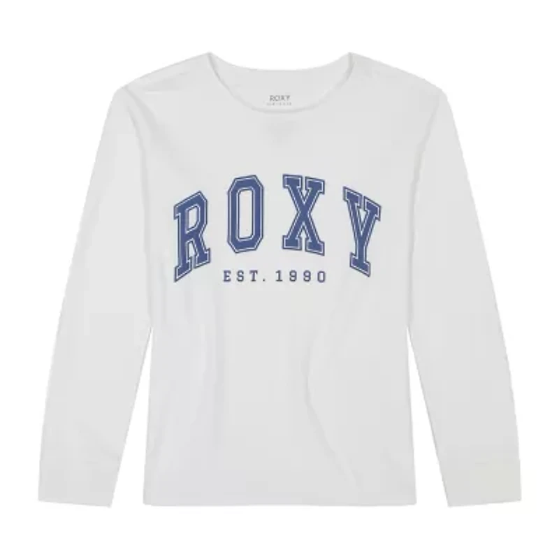 Roxy Big Kid Girls Crew Neck Long Sleeve Regular Fit Graphic T-Shirt