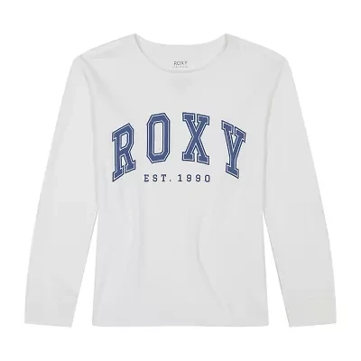 Roxy Big Kid Girls Crew Neck Long Sleeve Regular Fit Graphic T-Shirt