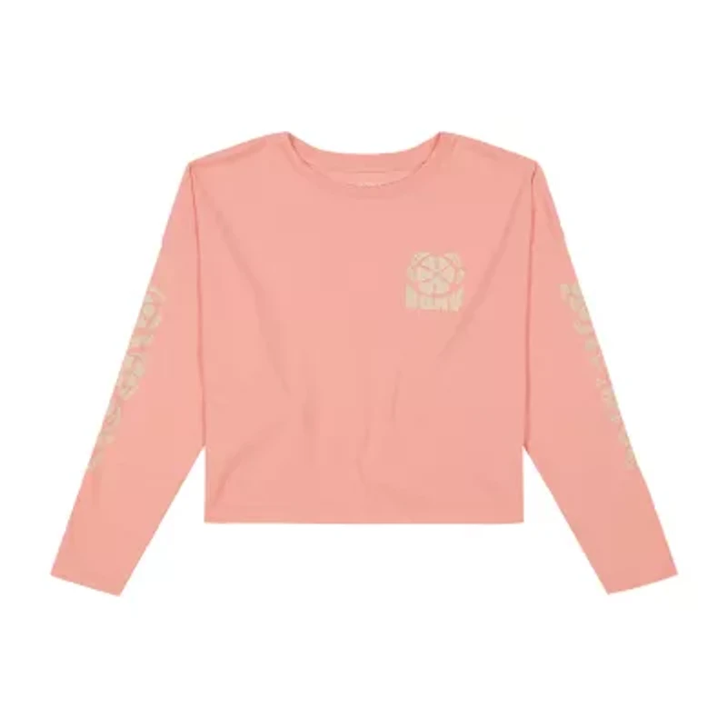 Roxy Big Kid Girls Crew Neck Long Sleeve Loose Fit Graphic T-Shirt