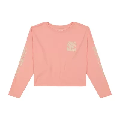 Roxy Big Kid Girls Crew Neck Long Sleeve Loose Fit Graphic T-Shirt