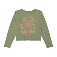 Roxy Big Kid Girls Crew Neck Long Sleeve Loose Fit Graphic T-Shirt