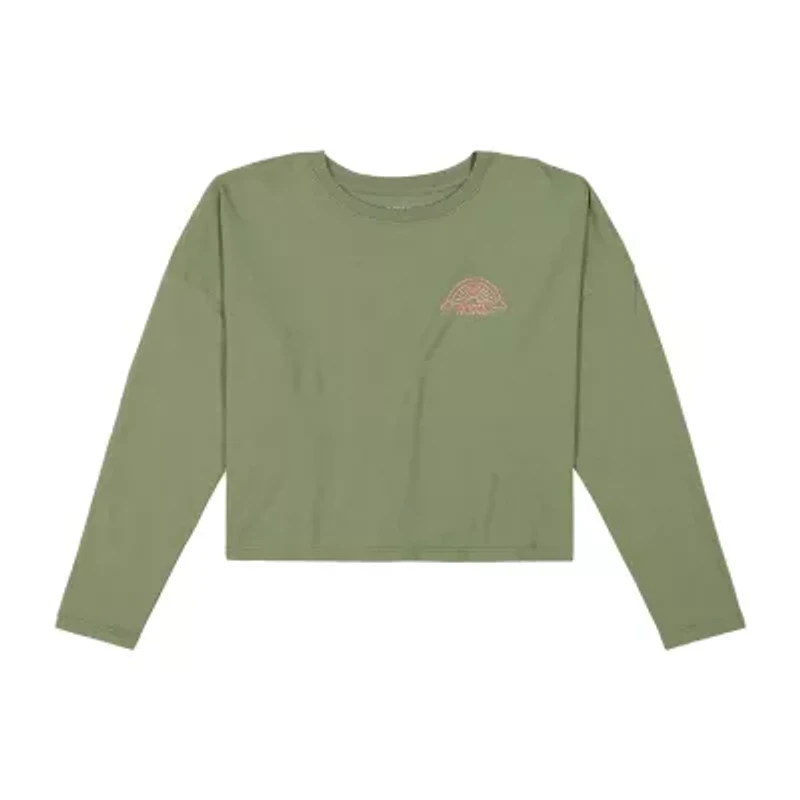 Roxy Big Kid Girls Crew Neck Long Sleeve Loose Fit Graphic T-Shirt