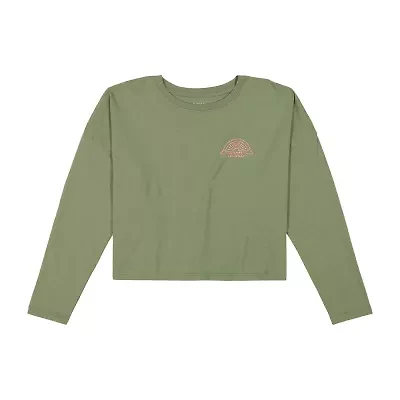 Roxy Big Kid Girls Crew Neck Long Sleeve Loose Fit Graphic T-Shirt