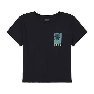 Roxy Big Kid Girls Crew Neck Short Sleeve Regular Fit Graphic T-Shirt
