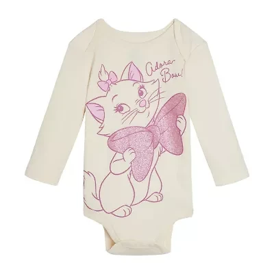 Baby Girls Marie Crew Neck Long Sleeve Bodysuit