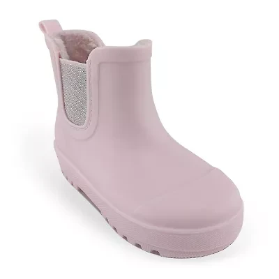 BEARPAW Toddler Chelsea Rain Boots with Faux-Fur Lining