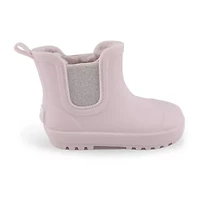 BEARPAW Toddler Chelsea Rain Boots with Faux-Fur Lining