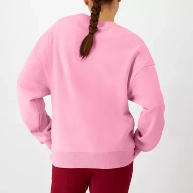 Champion Powerblend Womens Crew Neck Long Sleeve Sweatshirt