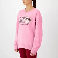 Champion Powerblend Womens Crew Neck Long Sleeve Sweatshirt