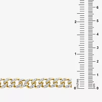 Mens 14K Gold Over Silver 22 Inch Chain Necklace