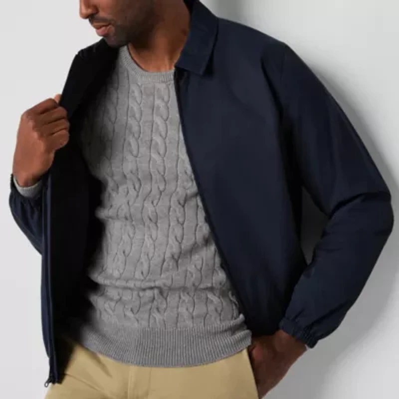 St. John's Bay Cable Mens Crew Neck Long Sleeve Pullover Sweater