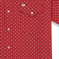Ely Cattleman Mini Bandana Print Mens Short Sleeve Western Shirt