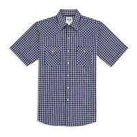 Ely Cattleman Classic Check Mens Short Sleeve Western Shirt