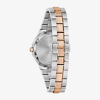 Bulova Prestige\N Womens Two Tone Stainless Steel Bracelet Watch 98p235