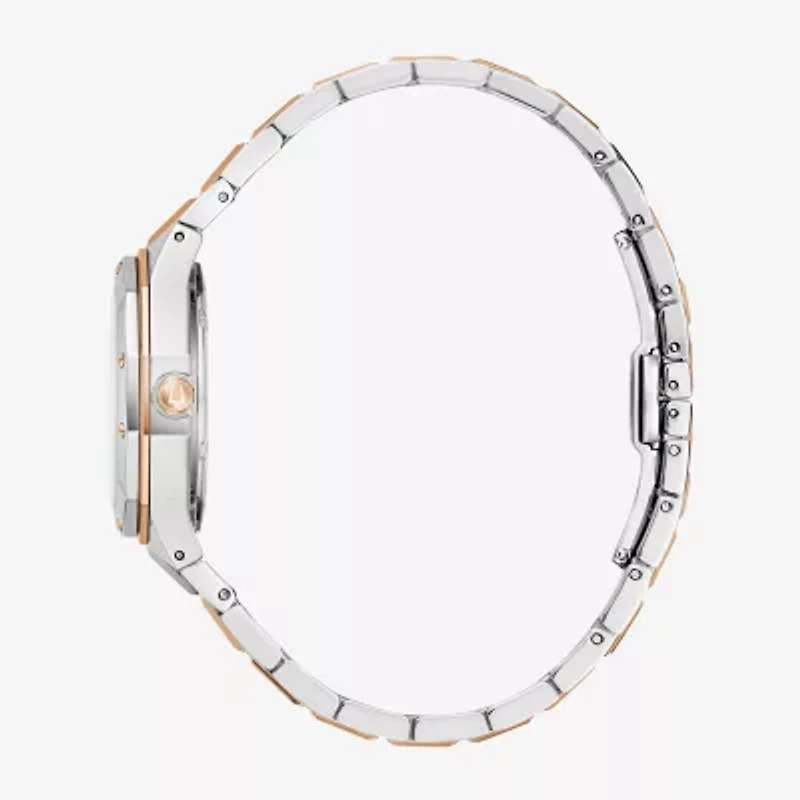Bulova Prestige\N Womens Two Tone Stainless Steel Bracelet Watch 98p235