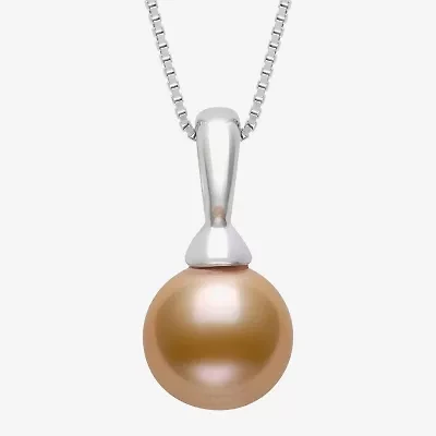 Womens Cultured Freshwater Pearl Sterling Silver Ball 18 Inch Pendant Necklace