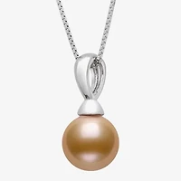 Womens Cultured Freshwater Pearl Sterling Silver Ball 18 Inch Pendant Necklace