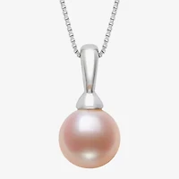 Womens Cultured Freshwater Pearl Sterling Silver Ball 18 Inch Pendant Necklace