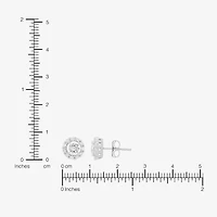 1 CT. T.W. Lab Grown White Diamond 14K White Gold Round Stud Earrings