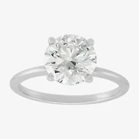 Womens 2 1/2 CT. T.W. Lab Grown White Diamond 14K Gold Round Solitaire Engagement Ring