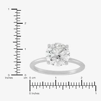 Womens 2 1/2 CT. T.W. Lab Grown White Diamond 14K Gold Round Solitaire Engagement Ring