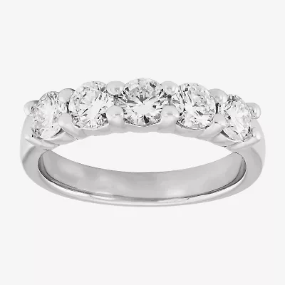 Womens 1 CT. T.W. Lab Grown White Diamond 14K Gold Band