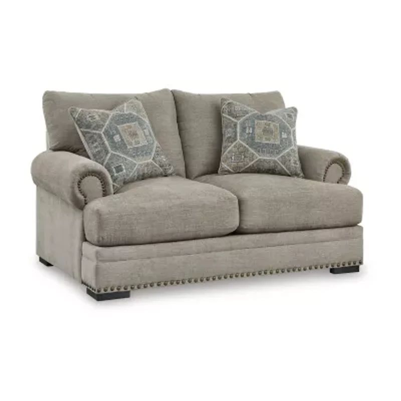 Signature Design by Ashley Galemore Loveseat in Neutral Gray Brown