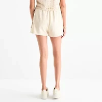 by&by Womens Mid Rise Wrap Skirt-Juniors